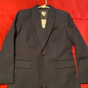 Brand new J crew navy cotton blazer.